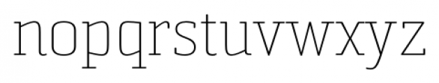 Sommet Slab Rounded Thin Font LOWERCASE