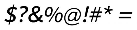 Sonus Italic Font OTHER CHARS