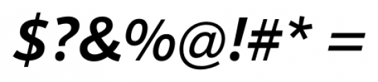 Sonus Medium Italic Font OTHER CHARS