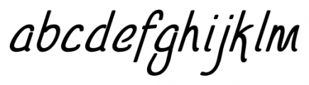 Sophie J Regular Font LOWERCASE