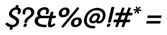 Sovba Medium Oblique Font OTHER CHARS