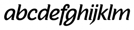 Sovba Medium Oblique Font LOWERCASE
