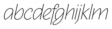 Sovba Thin Oblique Font LOWERCASE