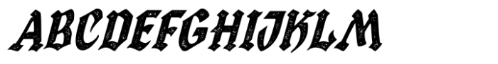 Soark Stamped Slant Font UPPERCASE