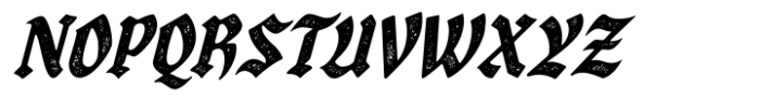 Soark Stamped Slant Font UPPERCASE