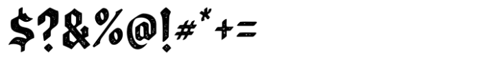 Soark Stamped Font OTHER CHARS