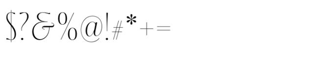Sobotia Thin Font OTHER CHARS