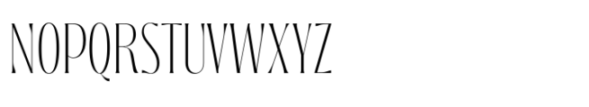 Sobotia Thin Font UPPERCASE