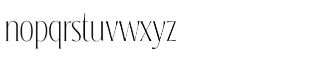 Sobotia Thin Font LOWERCASE