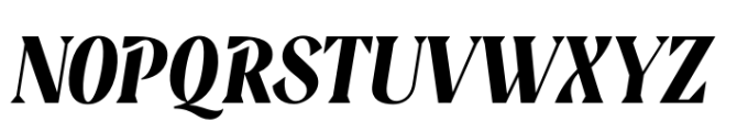 Sobria Bold Italic Font UPPERCASE
