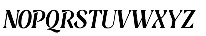 Sobria Medium Italic Font UPPERCASE