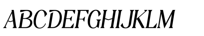 Sobria Regular Italic Font UPPERCASE