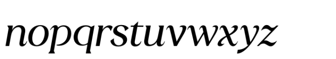 Sobria Regular Italic Font LOWERCASE