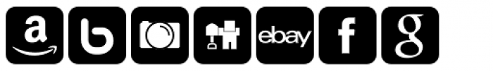 Social Networking Icons Regular Font LOWERCASE
