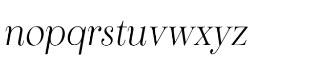 Sociato Extra Thin Italic Font LOWERCASE