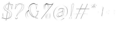Sockard Beautiful Outline Italic Font OTHER CHARS