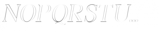 Sockard Beautiful Outline Italic Font UPPERCASE