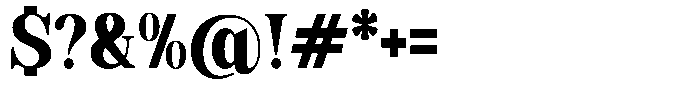 Soffline Black Condensed Font OTHER CHARS