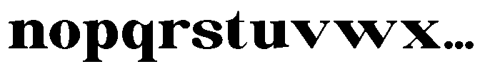 Soffline Black Expanded Font LOWERCASE