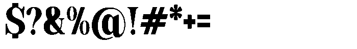 Soffline Black Extra Condensed Font OTHER CHARS