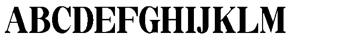 Soffline Black Extra Condensed Font UPPERCASE