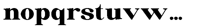 Soffline Black Extra Expanded Font LOWERCASE