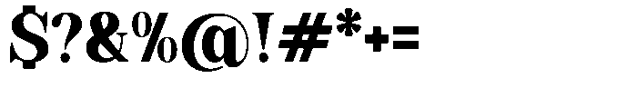 Soffline Black Semi Condensed Font OTHER CHARS