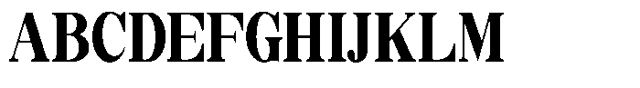 Soffline Black Ultra Condensed Font UPPERCASE