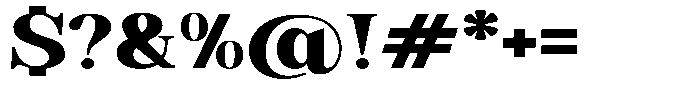 Soffline Black Ultra Expanded Font OTHER CHARS
