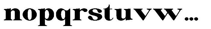 Soffline Black Ultra Expanded Font LOWERCASE