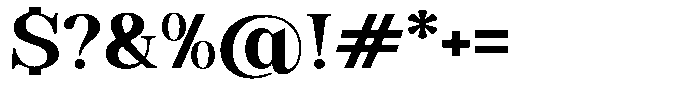 Soffline Bold Expanded Font OTHER CHARS