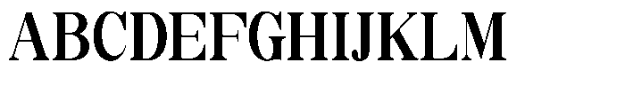 Soffline Bold Extra Condensed Font UPPERCASE