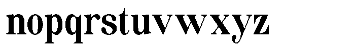 Soffline Bold Extra Condensed Font LOWERCASE