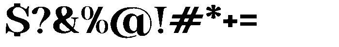 Soffline Bold Extra Expanded Font OTHER CHARS