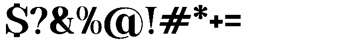 Soffline Bold Semi Expanded Font OTHER CHARS