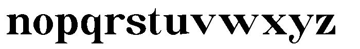 Soffline Bold Semi Expanded Font LOWERCASE