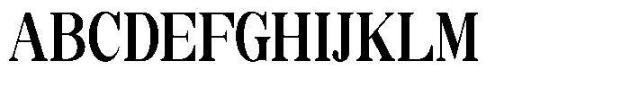 Soffline Bold Ultra Condensed Font UPPERCASE