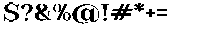 Soffline Bold Ultra Expanded Font OTHER CHARS