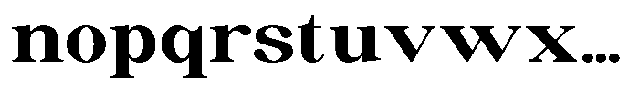 Soffline Bold Ultra Expanded Font LOWERCASE