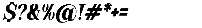 Soffline Condensed Black Italic Font OTHER CHARS