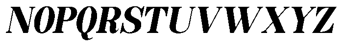 Soffline Condensed Black Italic Font UPPERCASE
