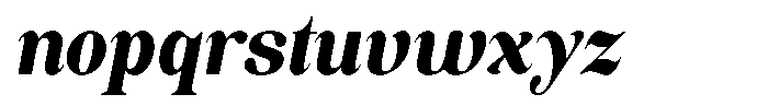 Soffline Condensed Black Italic Font LOWERCASE
