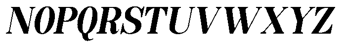 Soffline Condensed Extra Bold Italic Font UPPERCASE