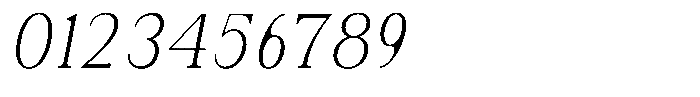 Soffline Condensed Extra Light Italic Font OTHER CHARS
