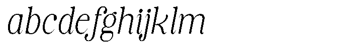 Soffline Condensed Extra Light Italic FONT