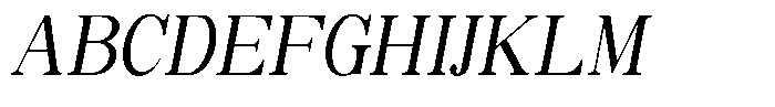 Soffline Condensed Italic Font UPPERCASE