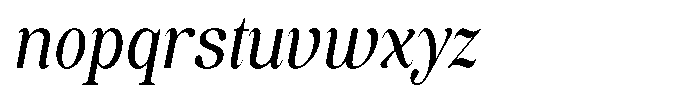 Soffline Condensed Italic Font LOWERCASE
