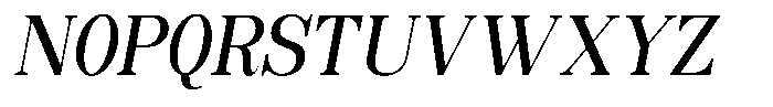 Soffline Condensed Medium Italic Font UPPERCASE