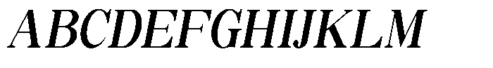 Soffline Condensed Semi Bold Italic Font UPPERCASE