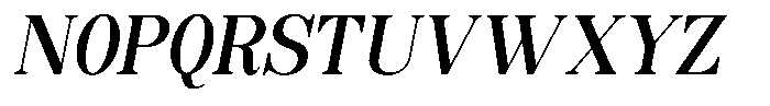 Soffline Condensed Semi Bold Italic Font UPPERCASE